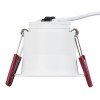 GLOBOSTAR® IP 60344 Χωνευτό Downlight Σποτ Μπάνιου LED 7W 750lm 45° AC 220-240V Αδιάβροχο IP44 Φυσικό Λευκό 4500K - Lumileds SMD Chip & TÜV SÜD Driver - Λευκό Ματ - Μ6.6 x Π6.6 x Υ5.3cm / Q5.5cm - 5 Χρόνια Εγγύηση