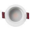 GLOBOSTAR® IP 60344 Χωνευτό Downlight Σποτ Μπάνιου LED 7W 750lm 45° AC 220-240V Αδιάβροχο IP44 Φυσικό Λευκό 4500K - Lumileds SMD Chip & TÜV SÜD Driver - Λευκό Ματ - Μ6.6 x Π6.6 x Υ5.3cm / Q5.5cm - 5 Χρόνια Εγγύηση