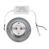 GLOBOSTAR® DARKO 60378 Σποτ AR111 LED 14W 1694lm 40° AC 220-240V IP20 Ψυχρό Λευκό 6000K - Indirect Anti-Glare Reflector - Bridgelux High Lumen COB Gen2 & TÜV SÜD Driver - Μ11.1 x Π11.1 x Υ6.6cm - 3 Χρόνια Εγγύηση