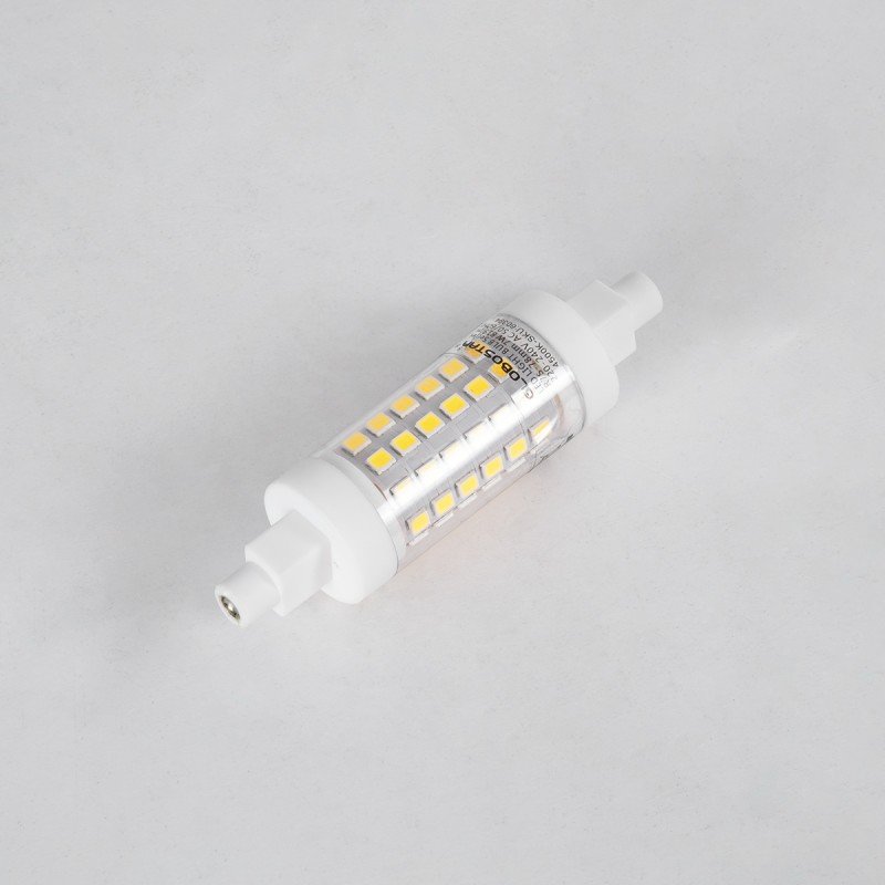 GLOBOSTAR® TUBINI 60393 Λάμπα R7S 78mm LED 7W 847lm 360° AC 220-240V IP20 Ψυχρό Λευκό 6000K - Lumileds SMD Chip - Μ2 x Π2 x Υ7.8cm - 3 Χρόνια Εγγύηση