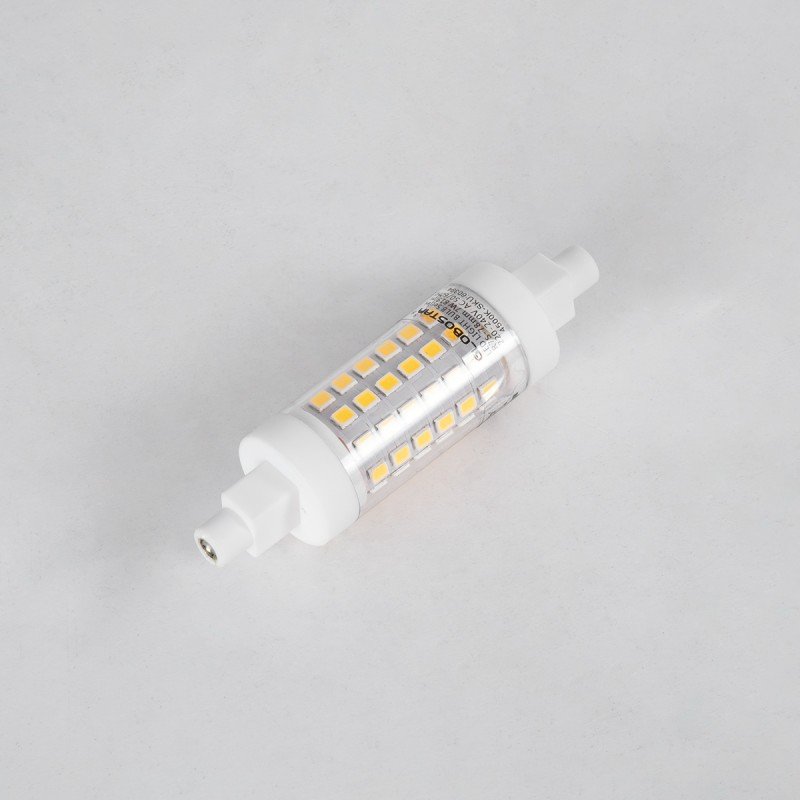 GLOBOSTAR® TUBINI 60394 Λάμπα R7S 78mm LED 7W 819lm 360° AC 220-240V IP20 Φυσικό Λευκό 4500K - Lumileds SMD Chip - Μ7.8 x Π2 x Υ2cm - 3 Χρόνια Εγγύηση