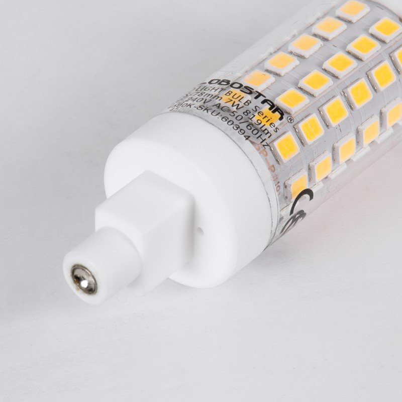 GLOBOSTAR® TUBINI 60394 Λάμπα R7S 78mm LED 7W 819lm 360° AC 220-240V IP20 Φυσικό Λευκό 4500K - Lumileds SMD Chip - Μ7.8 x Π2 x Υ2cm - 3 Χρόνια Εγγύηση