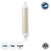 GLOBOSTAR® TUBINI 60396 Λάμπα R7S 118mm LED 12W 1452lm 360° AC 220-240V IP20 Ψυχρό Λευκό 6000K - Lumileds SMD Chip - Μ11.8 x Π2.2 x Υ2.2cm - 3 Χρόνια Εγγύηση