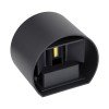 GLOBOSTAR® AXIS-R 60639 Μοντέρνο Φωτιστικό Τοίχου - Απλίκα LED 10W 1200lm 5°/60° AC 220-240V Αδιάβροχο IP65 Φυσικό Λευκό 4500K - Bridgelux COB Chip & TÜV SÜD Driver - Γκρι Ανθρακί Ματ - Μ10 x Π10 x Υ10cm - 5 Χρόνια Εγγύηση
