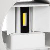 GLOBOSTAR® AXIS-R 60641 Μοντέρνο Φωτιστικό Τοίχου - Απλίκα LED 10W 1250lm 5°/60° AC 220-240V Αδιάβροχο IP65 Ψυχρό Λευκό 6000K - Bridgelux COB Chip & TÜV SÜD Driver - Λευκό Ματ - Μ10 x Π10 x Υ10cm - 5 Χρόνια Εγγύηση
