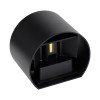 GLOBOSTAR® AXIS-R 60643 Μοντέρνο Φωτιστικό Τοίχου - Απλίκα LED 10W 1250lm 5°/60° AC 220-240V Αδιάβροχο IP65 Ψυχρό Λευκό 6000K - Bridgelux COB Chip & TÜV SÜD Driver - Μαύρο Ματ - Μ10 x Π10 x Υ10cm - 5 Χρόνια Εγγύηση