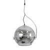 GLOBOSTAR® GLASSO 60928 Μοντέρνο Κρεμαστό Φωτιστικό Οροφής με Ντουί 1 x E27 AC 220-240V IP20 - Ασημί - Μ27 x Π27 x Υ52cm