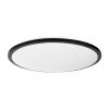 GLOBOSTAR® TUFFIN 60998 Φωτιστικό Πλαφονιέρα Οροφής LED 36W 3600lm 120° AC 220-240V Αδιάβροχο IP54 Ψυχρό Λευκό 6000K - Lumileds SMD Chip - Μαύρο Ματ & Λευκό Γαλακτερό - Μ48 x Π48 x Υ6.5cm - 3 Χρόνια Εγγύηση