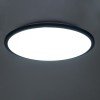 GLOBOSTAR® TUFFIN 60998 Φωτιστικό Πλαφονιέρα Οροφής LED 36W 3600lm 120° AC 220-240V Αδιάβροχο IP54 Ψυχρό Λευκό 6000K - Lumileds SMD Chip - Μαύρο Ματ & Λευκό Γαλακτερό - Μ48 x Π48 x Υ6.5cm - 3 Χρόνια Εγγύηση