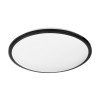 GLOBOSTAR® TUFFIN 60999 Φωτιστικό Πλαφονιέρα Οροφής LED 36W 3420lm 120° AC 220-240V Αδιάβροχο IP54 Φυσικό Λευκό 4500K - Lumileds SMD Chip - Μαύρο Ματ & Λευκό Γαλακτερό - Μ48 x Π48 x Υ6.5cm - 3 Χρόνια Εγγύηση
