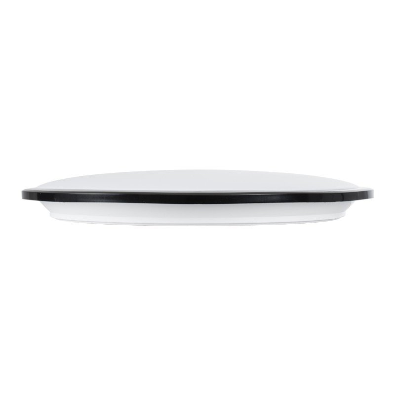 GLOBOSTAR® TUFFIN 60999 Φωτιστικό Πλαφονιέρα Οροφής LED 36W 3420lm 120° AC 220-240V Αδιάβροχο IP54 Φυσικό Λευκό 4500K - Lumileds SMD Chip - Μαύρο Ματ & Λευκό Γαλακτερό - Μ48 x Π48 x Υ6.5cm - 3 Χρόνια Εγγύηση