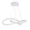 GLOBOSTAR® DEXTER 61050 Μοντέρνο Κρεμαστό Φωτιστικό Οροφής LED 72W 8064lm 300° AC 220-240V IP20 Ρυθμιζόμενο Λευκό CCT με Χειριστήριο από 2700K έως 6000K Dimmable - Lumileds SMD Chip - Λευκό Ματ - Μ56 x Π56 x Υ14cm - 3 Χρόνια Εγγύηση