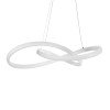 GLOBOSTAR® DEXTER 61050 Μοντέρνο Κρεμαστό Φωτιστικό Οροφής LED 72W 8064lm 300° AC 220-240V IP20 Ρυθμιζόμενο Λευκό CCT με Χειριστήριο από 2700K έως 6000K Dimmable - Lumileds SMD Chip - Λευκό Ματ - Μ56 x Π56 x Υ14cm - 3 Χρόνια Εγγύηση