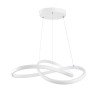 GLOBOSTAR® DEXTER 61050 Μοντέρνο Κρεμαστό Φωτιστικό Οροφής LED 72W 8064lm 300° AC 220-240V IP20 Ρυθμιζόμενο Λευκό CCT με Χειριστήριο από 2700K έως 6000K Dimmable - Lumileds SMD Chip - Λευκό Ματ - Μ56 x Π56 x Υ14cm - 3 Χρόνια Εγγύηση
