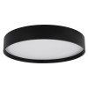 GLOBOSTAR® NARNIA 61259 Μοντέρνο Φωτιστικό Οροφής LED 100W 11500lm 120° AC 220-240V IP20 Ρυθμιζόμενο Λευκό CCT με Χειριστήριο από 2700K έως 6000K Dimmable - Lumileds SMD Chip - Μαύρο Ματ - Μ60 x Π60 x Υ10cm - 3 Χρόνια Εγγύηση