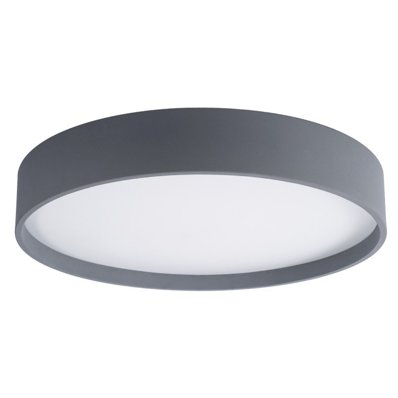 GLOBOSTAR® NARNIA 61260 Μοντέρνο Φωτιστικό Οροφής LED 100W 11500lm 120° AC 220-240V IP20 Ρυθμιζόμενο Λευκό CCT με Χειριστήριο από 2700K έως 6000K Dimmable - Lumileds SMD Chip - Γκρι Ματ - Μ60 x Π60 x Υ10cm - 3 Χρόνια Εγγύηση