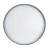 GLOBOSTAR® NARNIA 61260 Μοντέρνο Φωτιστικό Οροφής LED 100W 11500lm 120° AC 220-240V IP20 Ρυθμιζόμενο Λευκό CCT με Χειριστήριο από 2700K έως 6000K Dimmable - Lumileds SMD Chip - Γκρι Ματ - Μ60 x Π60 x Υ10cm - 3 Χρόνια Εγγύηση