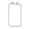 GLOBOSTAR® DEROBA 61299 Μοντέρνο Κρεμαστό Φωτιστικό Οροφής LED 12W 1320lm 360° AC 220-240V IP20 Ρυθμιζόμενο Λευκό CCT με On/Off 2700K/4500K/6000K - Lumileds SMD Chip - Λευκό Ματ - Μ16 x Π1.6 x Υ25.5cm - 3 Χρόνια Εγγύηση