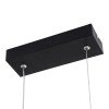 GLOBOSTAR® NEROBA 61302 Μοντέρνο Κρεμαστό Φωτιστικό Οροφής LED 18W 1980lm 360° AC 220-240V IP20 Ρυθμιζόμενο Λευκό CCT με On/Off 2700K/4500K/6000K - Lumileds SMD Chip - Μαύρο Ματ - Μ29 x Π2 x Υ36cm - 3 Χρόνια Εγγύηση