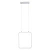 GLOBOSTAR® NEROBA 61303 Μοντέρνο Κρεμαστό Φωτιστικό Οροφής LED 18W 1980lm 360° AC 220-240V IP20 Ρυθμιζόμενο Λευκό CCT με On/Off 2700K/4500K/6000K - Lumileds SMD Chip - Λευκό Ματ - Μ29 x Π2 x Υ36cm - 3 Χρόνια Εγγύηση