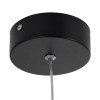 GLOBOSTAR® CEROBA 61306 Μοντέρνο Κρεμαστό Φωτιστικό Οροφής LED 12W 1320lm 360° AC 220-240V IP20 Ρυθμιζόμενο Λευκό CCT με On/Off 2700K/4500K/6000K - Lumileds SMD Chip - Μαύρο Ματ - Μ22 x Π2 x Υ22cm - 3 Χρόνια Εγγύηση