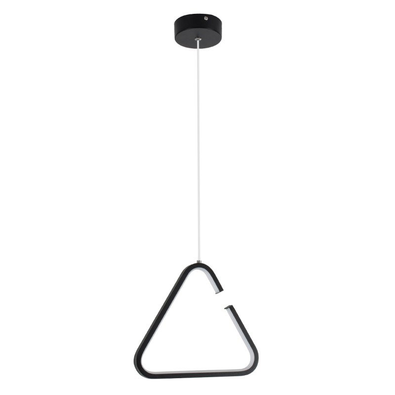 GLOBOSTAR® CEROBA 61307 Μοντέρνο Κρεμαστό Φωτιστικό Οροφής LED 12W 1320lm 360° AC 220-240V IP20 Ρυθμιζόμενο Λευκό CCT με On/Off 2700K/4500K/6000K - Lumileds SMD Chip - Μαύρο Ματ - Μ22 x Π2 x Υ22cm - 3 Χρόνια Εγγύηση