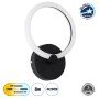 GLOBOSTAR® MATILDA 61339 Μοντέρνο Φωτιστικό Τοίχου - Απλίκα LED 8W 960lm 360° AC 220-240V IP20 Ρυθμιζόμενο Λευκό CCT με On/Off 2700K/4500K/6000K - Lumileds SMD Chip - Μαύρο Ματ - Μ20 x Π5 x Υ25.5cm - 3 Χρόνια Εγγύηση