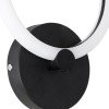 GLOBOSTAR® MATILDA 61339 Μοντέρνο Φωτιστικό Τοίχου - Απλίκα LED 8W 960lm 360° AC 220-240V IP20 Ρυθμιζόμενο Λευκό CCT με On/Off 2700K/4500K/6000K - Lumileds SMD Chip - Μαύρο Ματ - Μ20 x Π5 x Υ25.5cm - 3 Χρόνια Εγγύηση