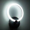 GLOBOSTAR® MATILDA 61339 Μοντέρνο Φωτιστικό Τοίχου - Απλίκα LED 8W 960lm 360° AC 220-240V IP20 Ρυθμιζόμενο Λευκό CCT με On/Off 2700K/4500K/6000K - Lumileds SMD Chip - Μαύρο Ματ - Μ20 x Π5 x Υ25.5cm - 3 Χρόνια Εγγύηση
