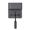 GLOBOSTAR® IBIS 61369 Μοντέρνο Φωτιστικό Τοίχου - Απλίκα Ξενοδοχείου Reading Light με Φορτιστή USB 3A LED 10W 1100lm 36° & 360° AC 220-240V IP20 Φυσικό Λευκό 4500K - Bridgelux COB Chip & TÜV SÜD Driver - Γκρι Ανθρακί Ματ - Μ10 x Π6.1 x Υ18cm - 3 Χ