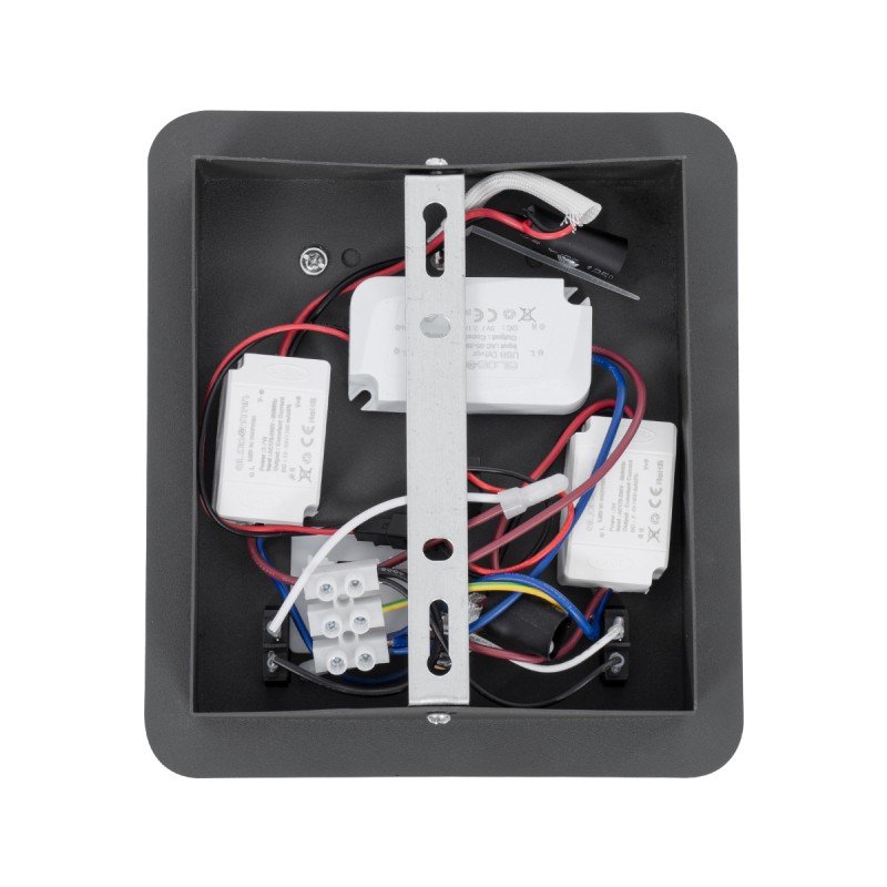 GLOBOSTAR® IBIS 61369 Μοντέρνο Φωτιστικό Τοίχου - Απλίκα Ξενοδοχείου Reading Light με Φορτιστή USB 3A LED 10W 1100lm 36° & 360° AC 220-240V IP20 Φυσικό Λευκό 4500K - Bridgelux COB Chip & TÜV SÜD Driver - Γκρι Ανθρακί Ματ - Μ10 x Π6.1 x Υ18cm - 3 Χ
