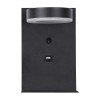GLOBOSTAR® CROWN 61370 Μοντέρνο Φωτιστικό Τοίχου - Απλίκα Ξενοδοχείου Reading Light με Φορτιστή USB 3A LED 5W 550lm 120° AC 220-240V IP20 Φυσικό Λευκό 4500K - Bridgelux COB Chip & TÜV SÜD Driver - Μαύρο Ματ - Μ15 x Π15 x Υ23cm - 3 Χρόνια Εγγύηση
