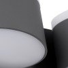GLOBOSTAR® REGENCY 61378 Μοντέρνο Φωτιστικό Τοίχου - Απλίκα Ξενοδοχείου Reading Light με Φορτιστή USB 3A LED 16W 1840lm 120° AC 220-240V IP20 Φυσικό Λευκό 4500K - Bridgelux SMD Chip & TÜV SÜD Driver - Γκρι Ανθρακί Ματ - Μ16.5 x Π12 x Υ10cm - 3 Χρόνια 