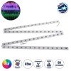 GloboStar® 90119 4 x Digital Pixel Addressable Facade Aluminum Bars - 4 x Ψηφιακές Μπάρες Αλουμινίου Πρόσοψης Κτιρίων LED SMD 3535 45W 60LED 60PIXEL SPI/TTL Protocol IC UCS512B 2700lm 120° DC 12V IP67 RGB - Ασημί Σώμα - Μ400 x Π4.5 x Υ3.6cm - 4 Μπάρες