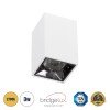 GLOBOSTAR® LUMINAR 60323 Downlight Σποτ LED 3W 405lm 36° AC 220-240V IP20 Θερμό Λευκό 2700K - Osram SMD Chip & TÜV SÜD Driver - Λευκό Ματ - Μ4.2 x Π4.2 x Υ6.6cm - 5 Χρόνια Εγγύηση