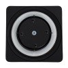 GLOBOSTAR® HELIO-S 60664 Μοντέρνο Φωτιστικό Τοίχου - Απλίκα LED 12W 1380lm 120° AC 220-240V Αδιάβροχο IP65 Θερμό Λευκό 2700K - Lumileds SMD Chip & TÜV SÜD Driver - Μαύρο Ματ - Μ26 x Π5 x Υ26cm - 5 Χρόνια Εγγύηση