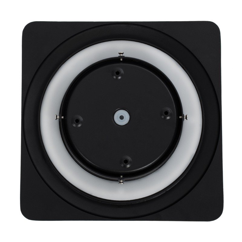 GLOBOSTAR® HELIO-S 60664 Μοντέρνο Φωτιστικό Τοίχου - Απλίκα LED 12W 1380lm 120° AC 220-240V Αδιάβροχο IP65 Θερμό Λευκό 2700K - Lumileds SMD Chip & TÜV SÜD Driver - Μαύρο Ματ - Μ26 x Π5 x Υ26cm - 5 Χρόνια Εγγύηση