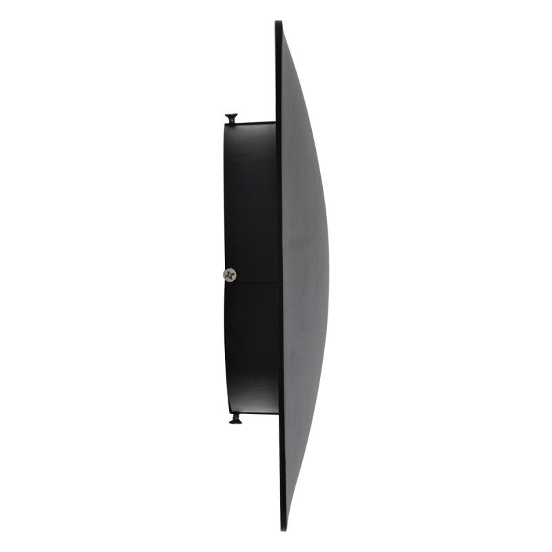 GLOBOSTAR® HELIO-S 60664 Μοντέρνο Φωτιστικό Τοίχου - Απλίκα LED 12W 1380lm 120° AC 220-240V Αδιάβροχο IP65 Θερμό Λευκό 2700K - Lumileds SMD Chip & TÜV SÜD Driver - Μαύρο Ματ - Μ26 x Π5 x Υ26cm - 5 Χρόνια Εγγύηση