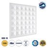 GLOBOSTAR® ZEUS 60970 Χωνευτό Panel Οροφής 60x60 με Anti Glare Reflector LED 48W 6960lm 120° CRI≥85Ra UGR<19 AC 220-240V IP20 Θερμό Λευκό 2700K - Lumileds SMD Chip & TÜV SÜD Driver - Λευκό Γαλακτερό - Μ60 x Π60 x Υ3.3cm / Q56 x 56cm - 5 Χρόνια Εγγύ