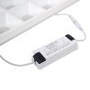GLOBOSTAR® ZEUS 60970 Χωνευτό Panel Οροφής 60x60 με Anti Glare Reflector LED 48W 6960lm 120° CRI≥85Ra UGR<19 AC 220-240V IP20 Θερμό Λευκό 2700K - Lumileds SMD Chip & TÜV SÜD Driver - Λευκό Γαλακτερό - Μ60 x Π60 x Υ3.3cm / Q56 x 56cm - 5 Χρόνια Εγγύ