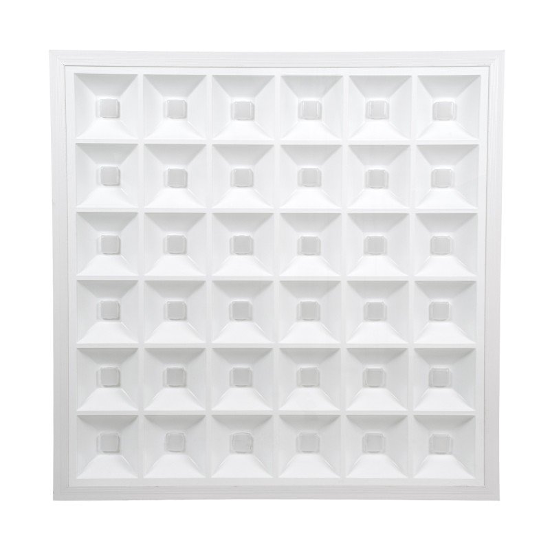 GLOBOSTAR® ZEUS 60970 Χωνευτό Panel Οροφής 60x60 με Anti Glare Reflector LED 48W 6960lm 120° CRI≥85Ra UGR<19 AC 220-240V IP20 Θερμό Λευκό 2700K - Lumileds SMD Chip & TÜV SÜD Driver - Λευκό Γαλακτερό - Μ60 x Π60 x Υ3.3cm / Q56 x 56cm - 5 Χρόνια Εγγύ