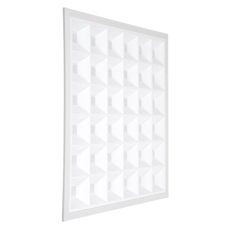 GLOBOSTAR® ZEUS 60970 Χωνευτό Panel Οροφής 60x60 με Anti Glare Reflector LED 48W 6960lm 120° CRI≥85Ra UGR<19 AC 220-240V IP20 Θερμό Λευκό 2700K - Lumileds SMD Chip & TÜV SÜD Driver - Λευκό Γαλακτερό - Μ60 x Π60 x Υ3.3cm / Q56 x 56cm - 5 Χρόνια Εγγύ