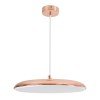 GLOBOSTAR® BARON 61256 Μοντέρνο Κρεμαστό Φωτιστικό Οροφής LED 24W 2880lm 120° AC 220-240V IP20 Ρυθμιζόμενο Λευκό CCT με On/Off 2700K/4500K/6000K - Lumileds SMD Chip - Ροζ Χρυσό - Μ40 x Π40 x Υ10cm - 3 Χρόνια Εγγύηση