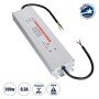 GloboStar® 73064 Μεταλλικό Τροφοδοτικό SELV για Προϊόντα LED 200W 8.3A - AC 220-240V σε DC 24V - Αδιάβροχο IP67 Μ25.5 x Π6.5 x Υ3cm - 3 Years Warranty