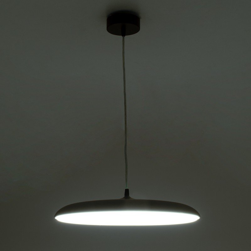GLOBOSTAR® BARON 61255 Μοντέρνο Κρεμαστό Φωτιστικό Οροφής LED 24W 2880lm 120° AC 220-240V IP20 Ρυθμιζόμενο Λευκό CCT με On/Off 2700K/4500K/6000K - Lumileds SMD Chip - Λευκό Ματ - Μ40 x Π40 x Υ10cm - 3 Χρόνια Εγγύηση