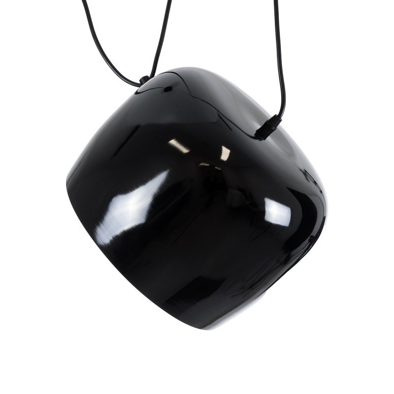 GLOBOSTAR® JASPER 01373 Μοντέρνο Κρεμαστό Φωτιστικό Οροφής με Ντουί 1 x E27 AC 220-240V IP20 - Μαύρο & Λευκό - Μ26.5 x Π26.5 x Υ20.5cm
