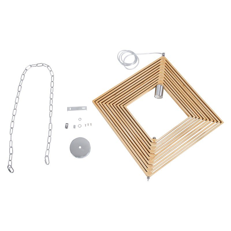 GLOBOSTAR® OCTAVE 01431 Μοντέρνο Κρεμαστό Φωτιστικό Οροφής με Ντουί 1 x E27 AC 220-240V IP20 - Μπεζ - Μ64 x Π64 x Y66cm GLOBOSTAR® OCTAVE 01431 Μοντέρνο Κρεμαστό Φωτιστικό Οροφής με Ντουί 1 x E27 AC 220-240V IP20 - Μπεζ - Μ64 x Π64 x Y66cm