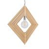 GLOBOSTAR® OCTAVE 01431 Μοντέρνο Κρεμαστό Φωτιστικό Οροφής με Ντουί 1 x E27 AC 220-240V IP20 - Μπεζ - Μ64 x Π64 x Y66cm GLOBOSTAR® OCTAVE 01431 Μοντέρνο Κρεμαστό Φωτιστικό Οροφής με Ντουί 1 x E27 AC 220-240V IP20 - Μπεζ - Μ64 x Π64 x Y66cm