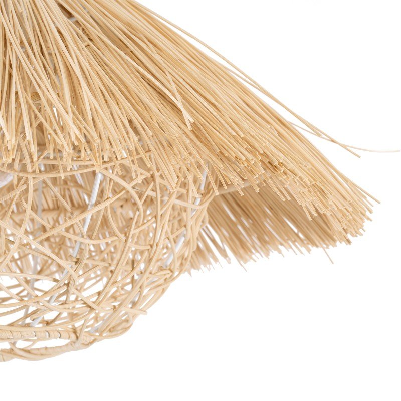GLOBOSTAR® CHEOPE 01599 Boho Κρεμαστό Φωτιστικό Οροφής με Ντουί 1 x E27 AC 220-240V IP20 - Μπεζ - Μ45 x Π45 x Υ35cm