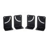 GloboStar® FDB K803-WB7 98029 Speaker Base Wall Bracket - Επιτοίχια Ρυθμιζόμενη Βάση Ηχείου για Τοποθέτηση Συστήματος Κολωνάτων Ηχείων K803 - IP20 - Μαύρο - Μ10 x Π8 x Υ14.5cm - Ζεύγος